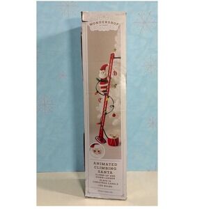 Wondershop Animated Climbing Ladder Santa Claus Christmas Tree Decoration w/ Box